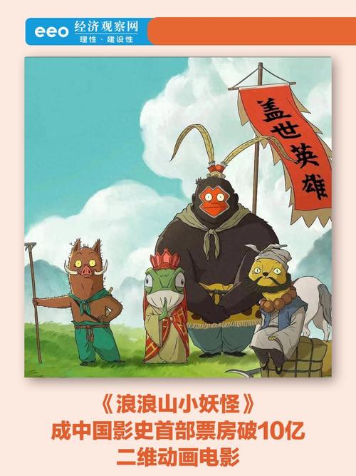 暑期动画票房佳，《浪浪山小妖怪》成二维冠军