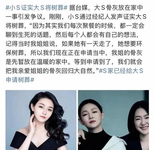 大S离世争议:小S策划戏码,遗产争夺背后真相 大S离世争议:小S策划戏码,遗产争夺背后真相