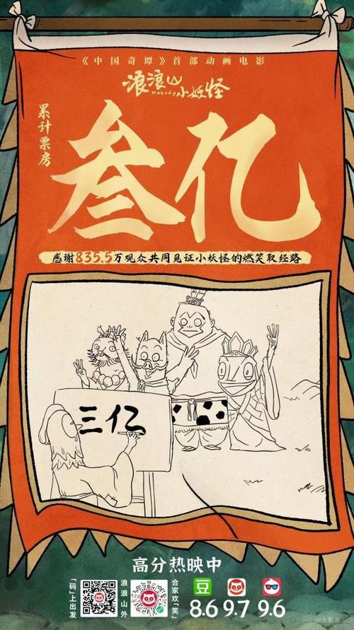 《捕风追影》票房破亿，口碑佳，《浪浪山小妖怪》动画成首部破10亿