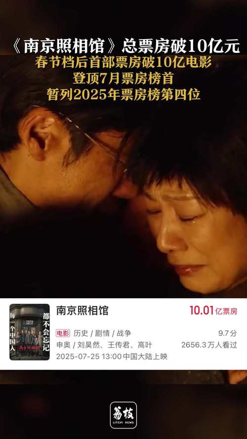 今年电影票房破百亿,《南京照相馆》领跑,多部佳作即将上映! 今年电影票房破百亿,《南京照相馆》领跑,多部佳作即将上映!