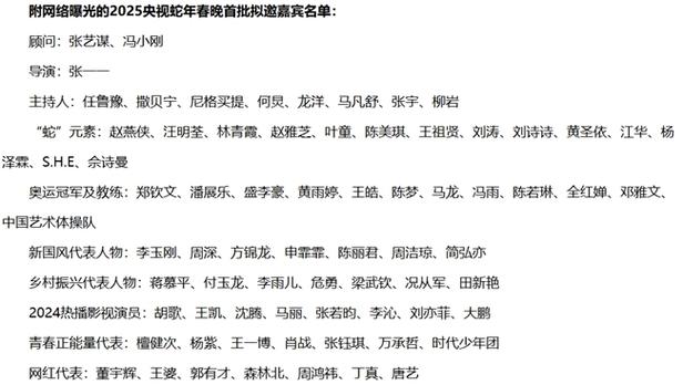 春晚蛇年盛典:巨星云集,新秀崛起,精彩看点大盘点! 春晚蛇年盛典:巨星云集,新秀崛起,精彩看点大盘点!