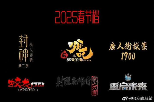 2025春节档：六部大片神仙打架，哪吒有望破50亿！